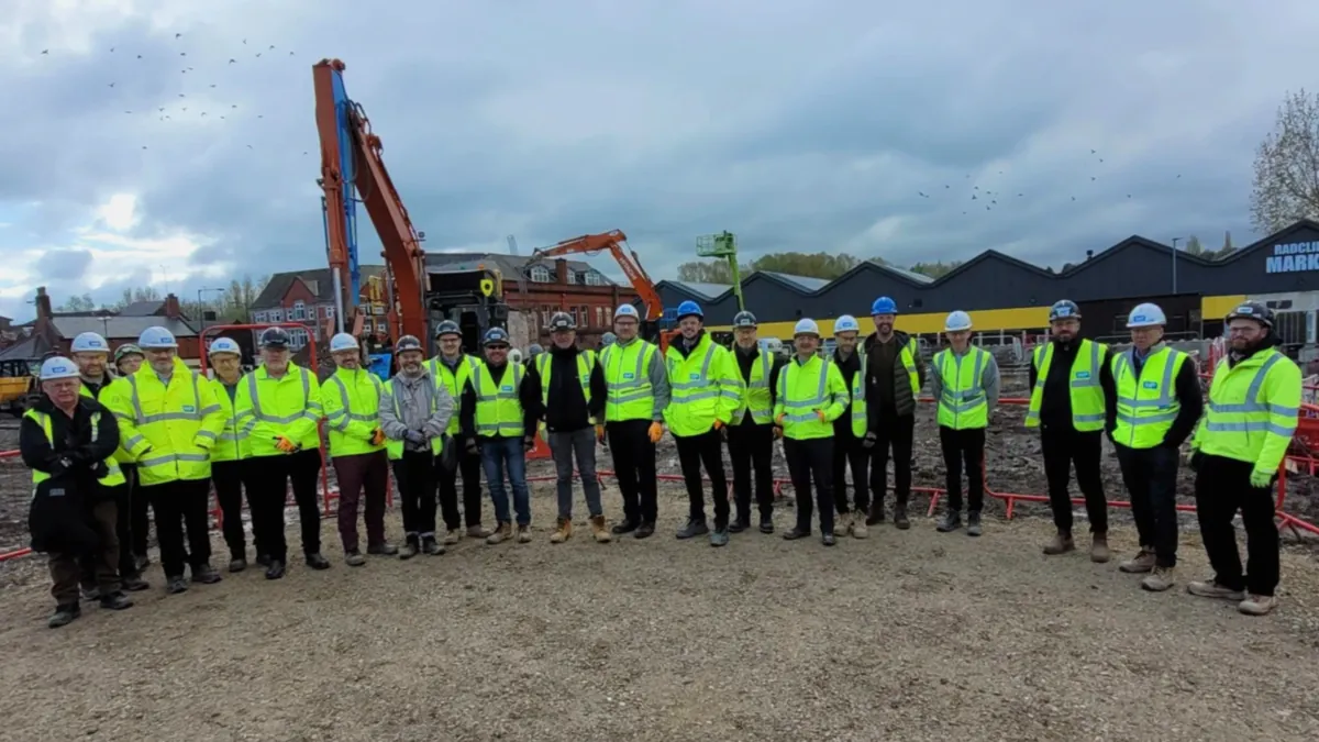 Site team on site in the North West
