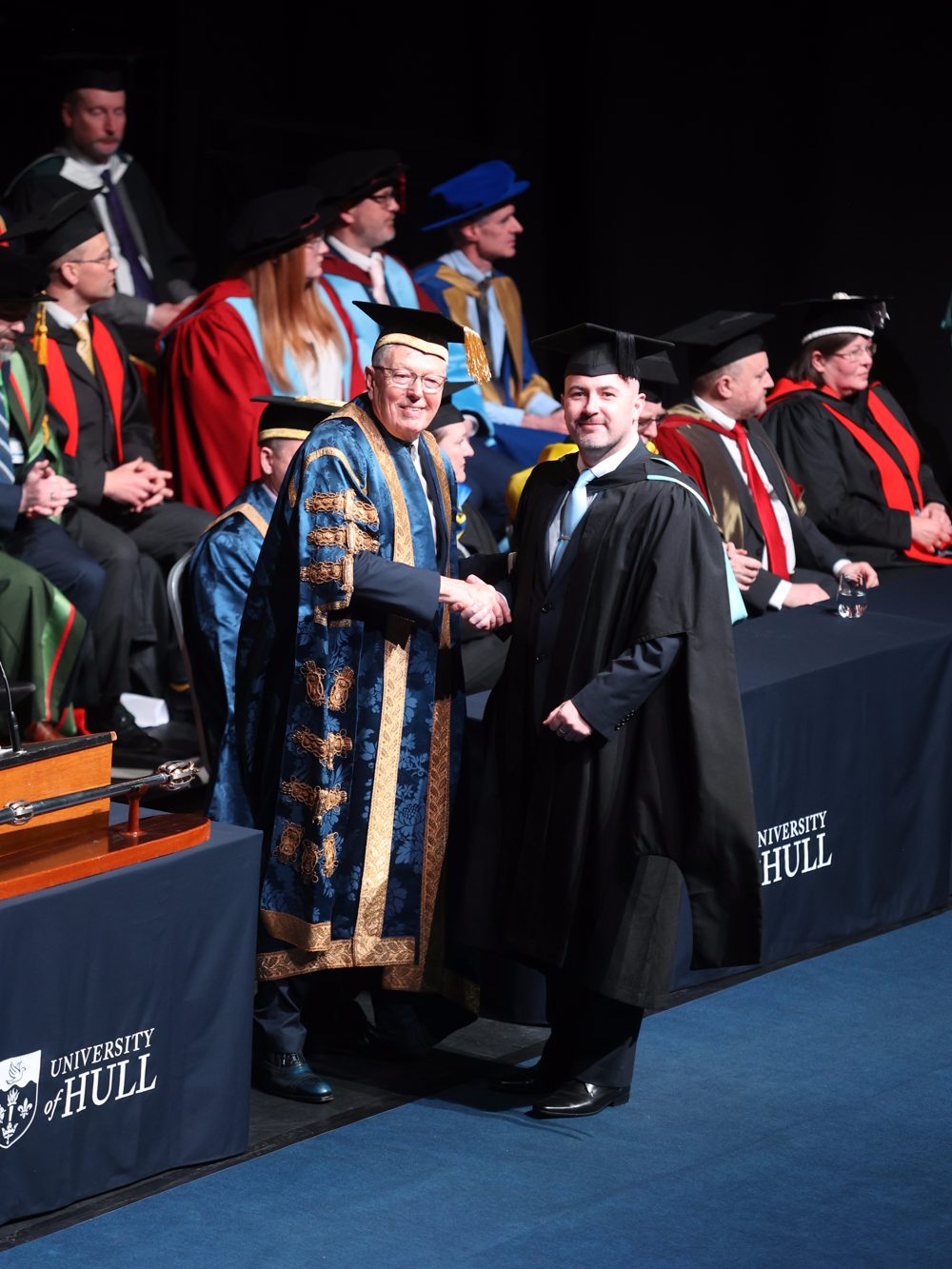 Tony Barnes at his graduation, University of Hull